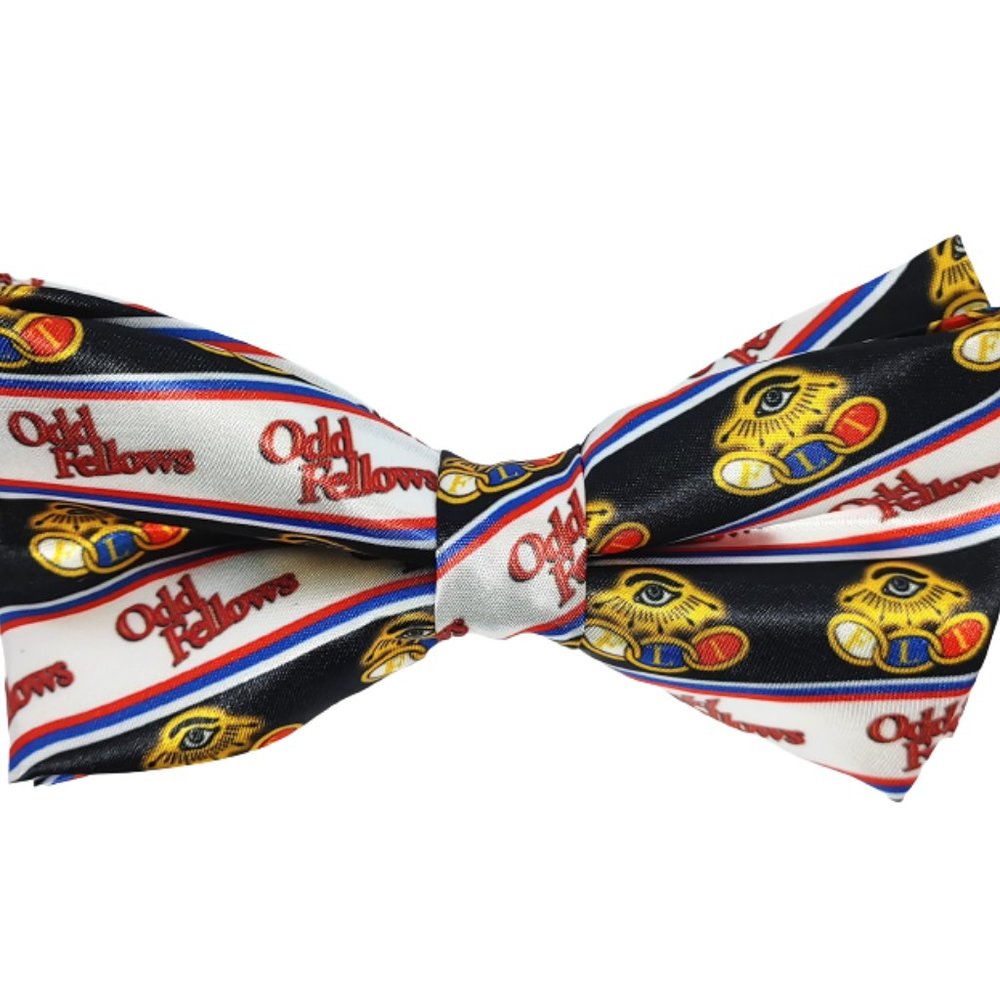 Odd Fellows bow tie, New! Mens ! Odd Fellows clip-on bowtie